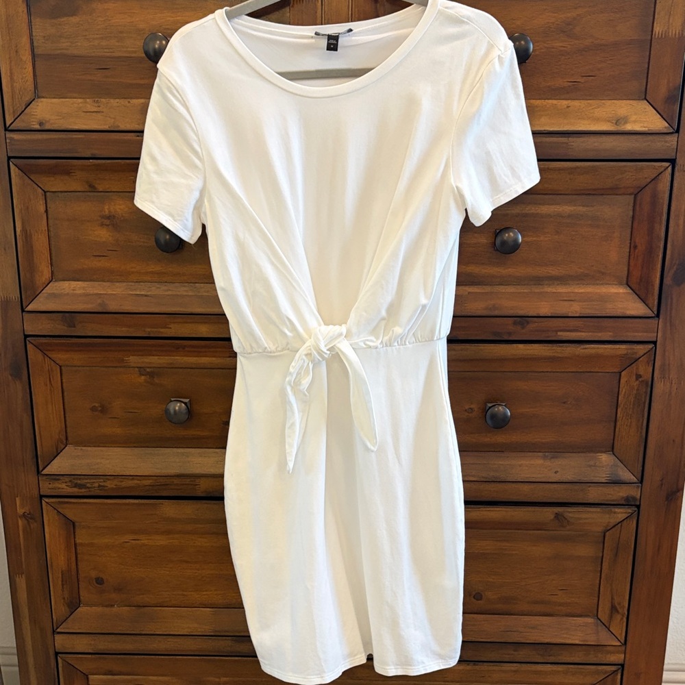 Express White Midi Dress